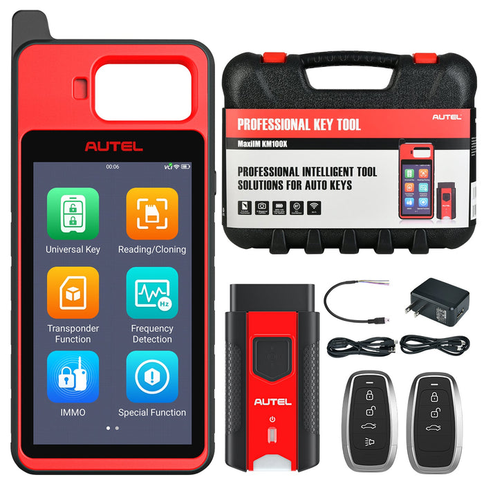 Autel MaxiIM KM100X Kit generador de claves universal programador de llaveros para creación de transpondedores y claves y aprendizaje IMMO, 2 IKeys gratuitas