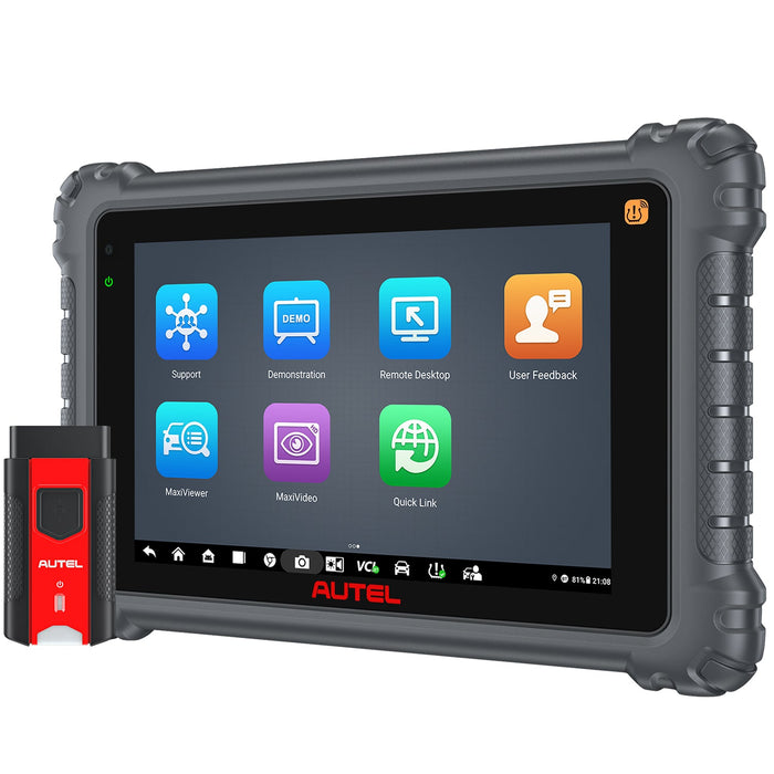 Autel MaxiCOM MK906 Pro-TS | Herramienta de reaprendizaje/programador de TPMS | Codificación ECU avanzada | Control bidireccional | 36+ Servicios | Diagnóstico de todos los sistemas|Multilenguaje