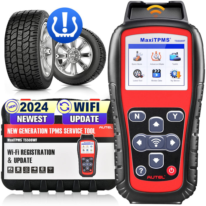 Autel MaxiTPMS TS508WF TPMS Wifi Herramienta de reaprendizaje | 4 formas de programar sensores MX | 3 formas de reaprender sensores OEM | Modo rápido/avanzado丨Versión mejorada de TS501/TS408