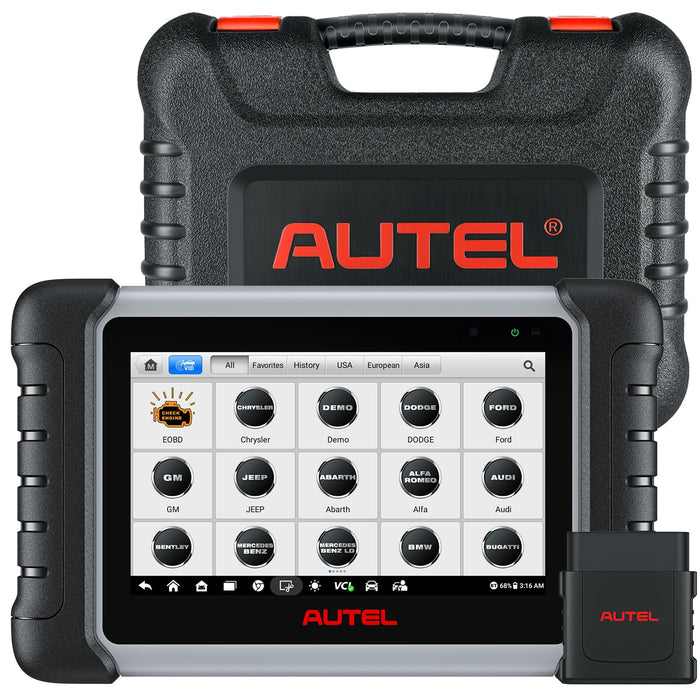 Autel MaxiCOM MK808BT Pro OBD2 Escáner de diagnóstico bluetooth | Control bidireccional| Todos los sistemas | 37+ Servicios | Varios idiomas