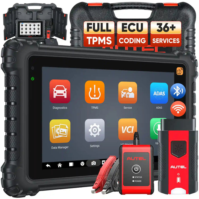 Autel MaxiCOM MK906S Pro2-TS | Herramienta de reaprendizaje/programador de TPMS | Codificación ECU avanzada | Control bidireccional | 36+ Servicios | Diagnóstico de todos los sistemas|Multilenguaje