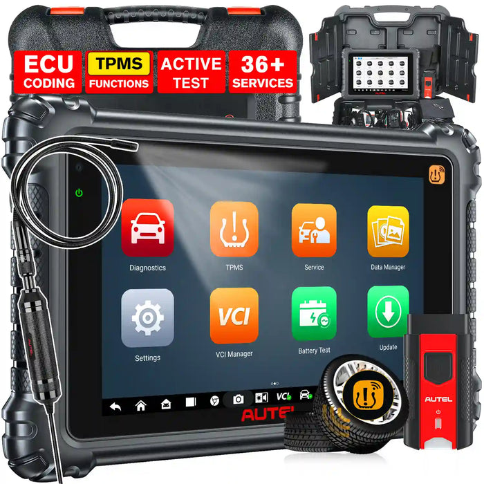 Autel MaxiCOM MK906S Pro2-TS | Herramienta de reaprendizaje/programador de TPMS | Codificación ECU avanzada | Control bidireccional | 36+ Servicios | Diagnóstico de todos los sistemas|Multilenguaje