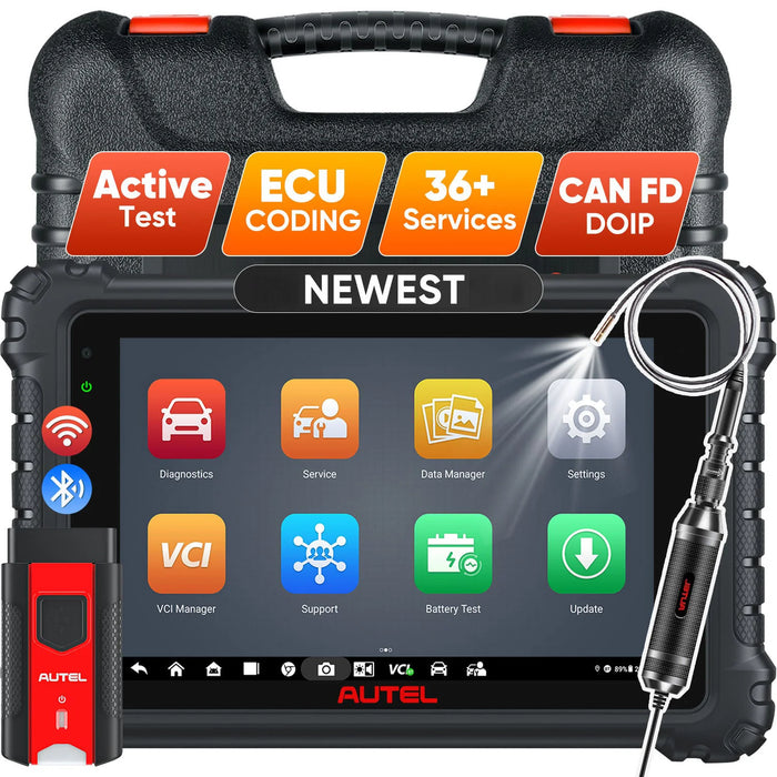 Autel MaxiCOM MK906S Pro | Actualizado de MS906BT/MK906BT | Codificación ECU avanzada | Control bidireccional | 36+ Servicios | todos los sistemas a nivel OE | Varios idiomas