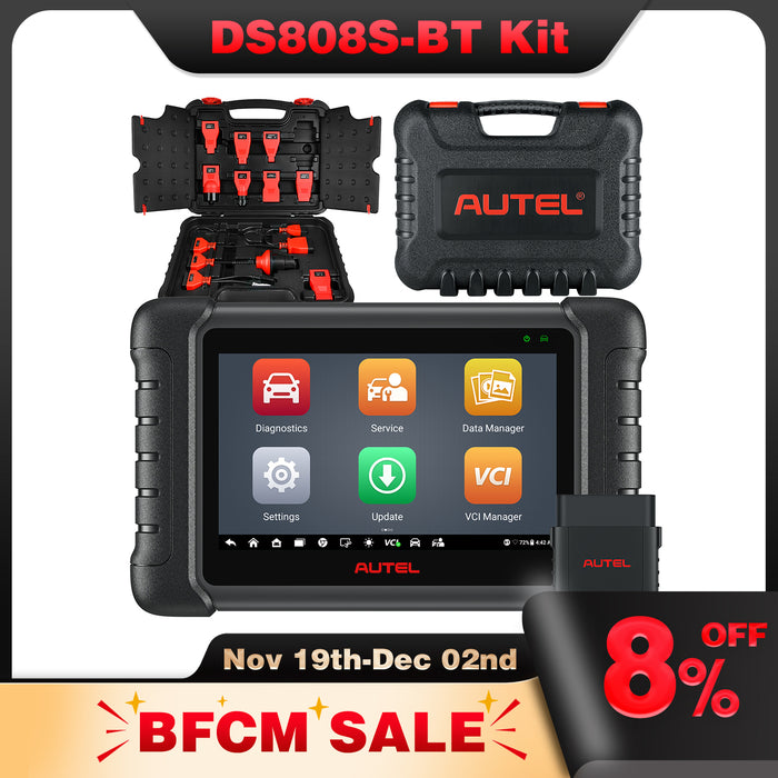 Autel MaxiDas DS808S-BT Kit丨Diagnostic Scanner | Upgraded of DS808 | ECU Coding |  Active Test | 31+ Services | OE-Level All Systems Diagnostics |Multi-Language