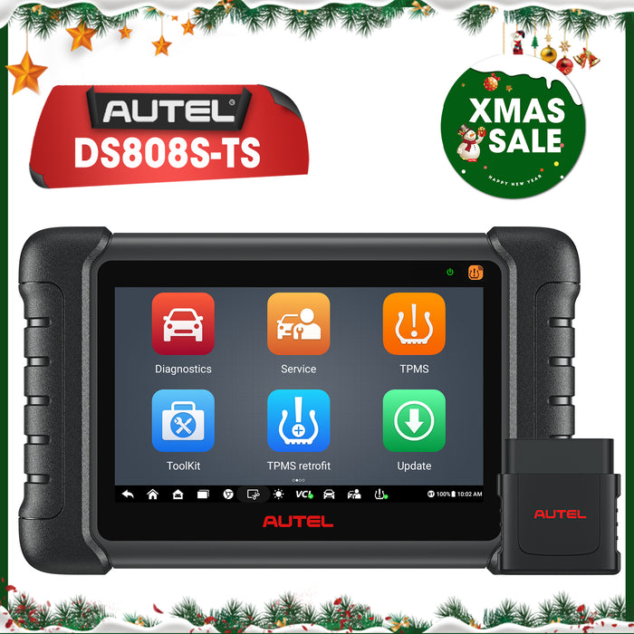 Autel MaxiDas DS808S-TS Herramienta de programación/reaprendizaje TPMS | Igual que MP808S-TS | Codificación ECU|Diagnóstico de todos los sistemas | Más de 30 servicios | Varios idiomas