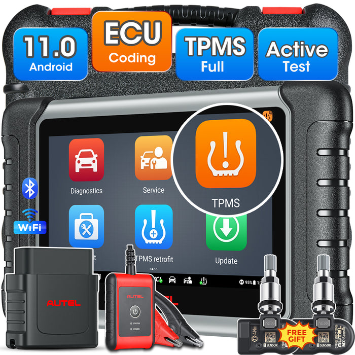 Autel MaxiDas DS808S-TS Herramienta de programación/reaprendizaje TPMS | Igual que MP808S-TS | Codificación ECU|Diagnóstico de todos los sistemas | Más de 30 servicios | Varios idiomas