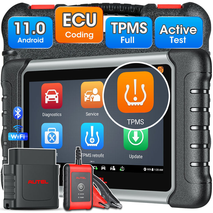 Autel MaxiDas DS808S-TS Herramienta de programación/reaprendizaje TPMS | Igual que MP808S-TS | Codificación ECU|Diagnóstico de todos los sistemas | Más de 30 servicios | Varios idiomas