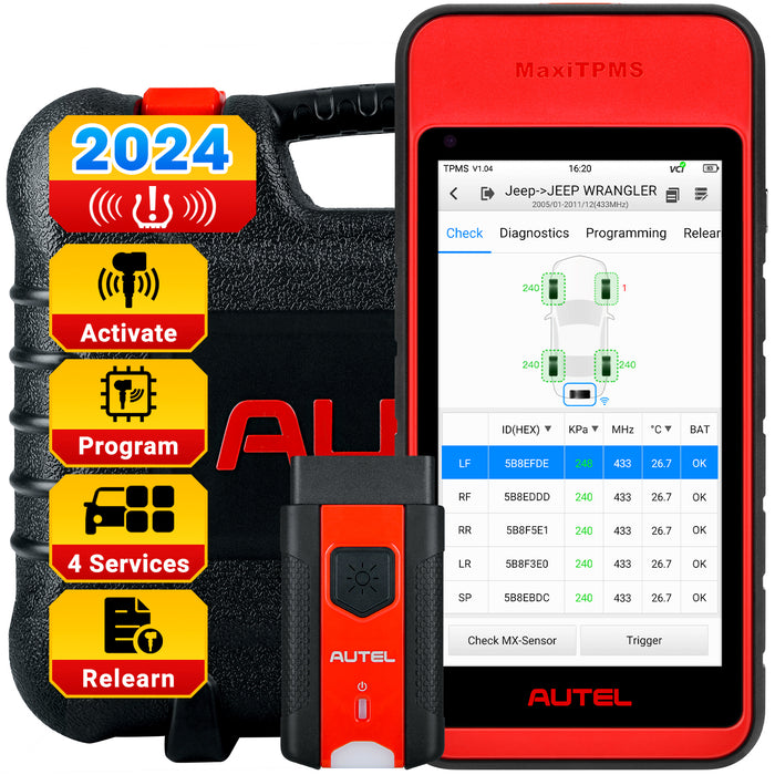 Autel MaxiTPMS ITS600E | TPMS Relearn/Programming Tool | Activate/Relearn All Sensors | 4 Reset Functions (Oil Reset, BMS, SAS, EPB) | Auto VIN (Free Update) | Multi-Language