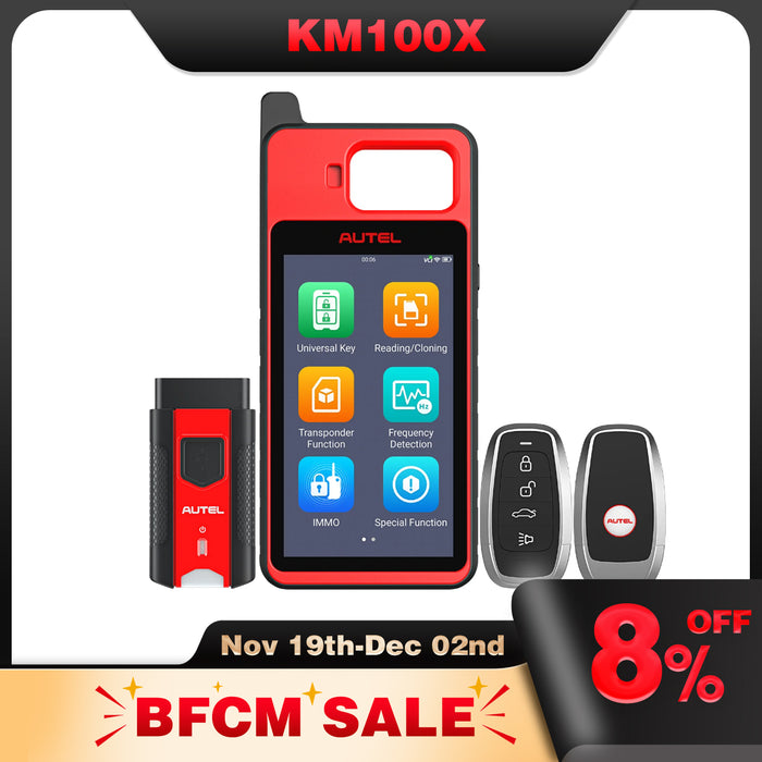 Autel MaxiIM KM100X丨Kit generador de claves universal programador de llaveros para creación de transpondedores y claves y aprendizaje IMMO, 2 IKeys gratuitas