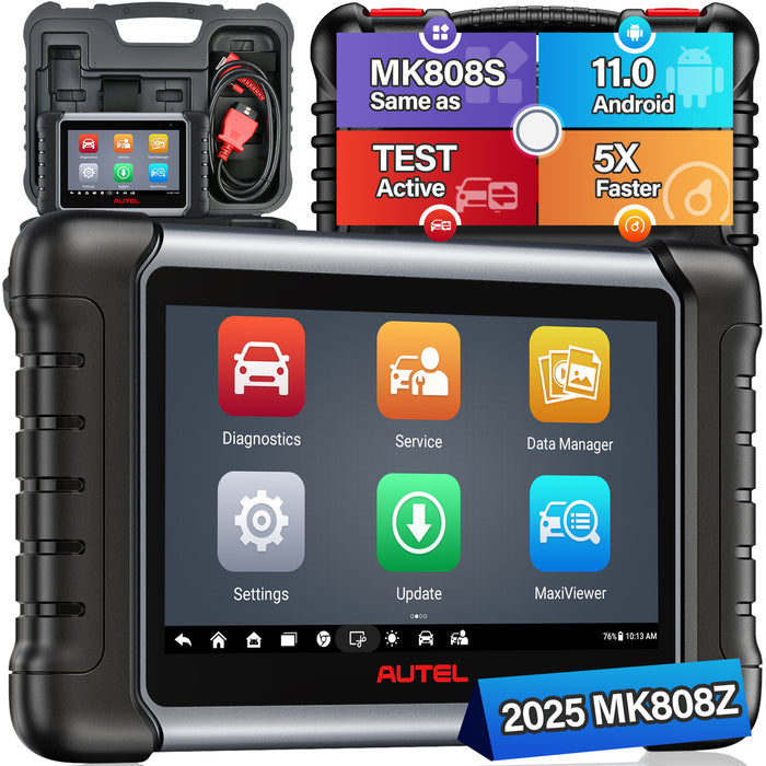 Autel MaxiCOM MK808Z Escáner de diagnóstico Lo mismo que MK808S/Control bidireccional/Todos los sistemas a nivel OE/Servicio de reinicio de 28+/Multilingüe