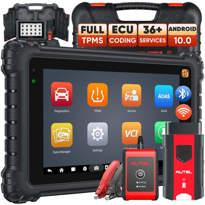 Autel MaxiCOM MK906 Pro-TS | Herramienta de reaprendizaje/programador de TPMS | Codificación ECU avanzada | Control bidireccional | 36+ Servicios | Diagnóstico de todos los sistemas|Multilenguaje