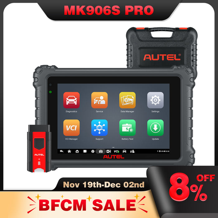Autel MaxiCOM MK906S Pro | Actualizado de MS906BT/MK906BT | Codificación ECU avanzada | Control bidireccional | 36+ Servicios | todos los sistemas a nivel OE | Varios idiomas