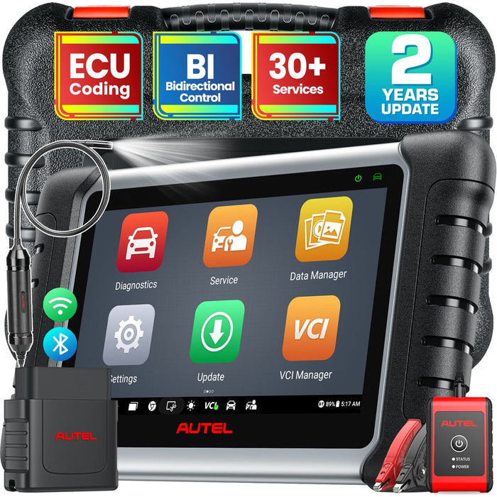 Autel MaxiPRO MP808BT Pro Escáner de diagnóstico | Codificación ECU | Control bidireccional | todos los sistemas de nivel OE | 37+ Servicios | Varios idiomas