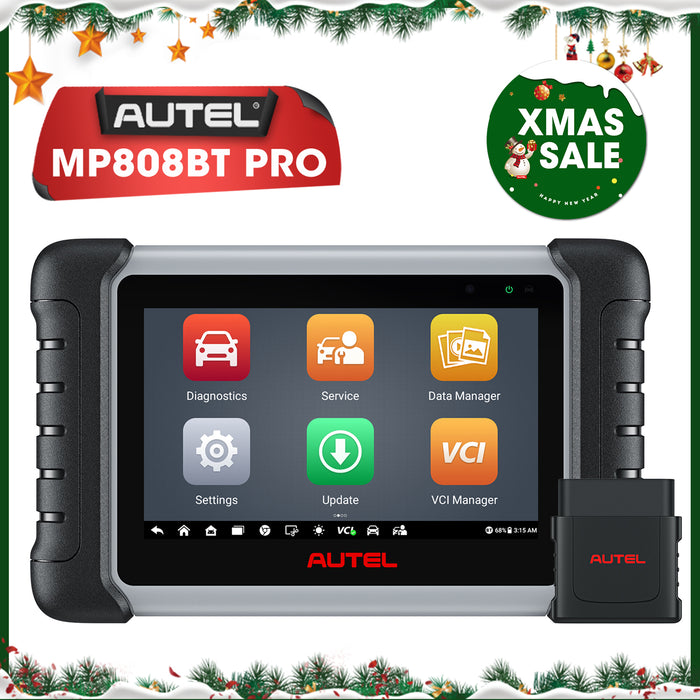 Autel MaxiPRO MP808BT Pro | Escáner de diagnóstico | Codificación ECU | Control bidireccional | todos los sistemas de nivel OE | 37+ Servicios | Varios idiomas