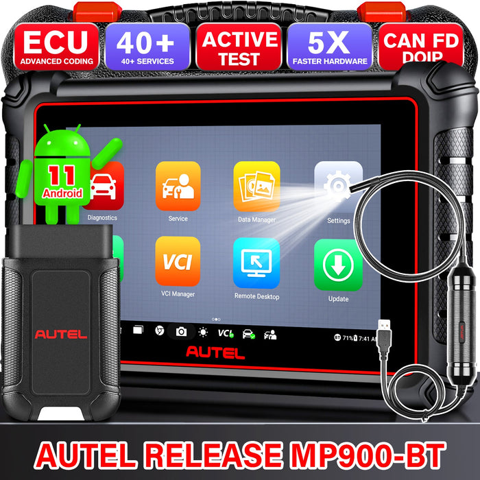 【2024 más nuevo】Autel Maxipro MP900BT Escáner de diagnóstico丨Pantalla de 8''/codificación ECU avanzada丨Control bidireccional丨multimarca de todos los sistemas丨Más de 40 servicios丨Multilingüe