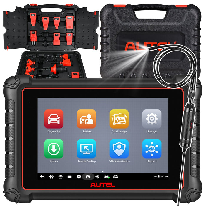 Autel Maxipro MP900 Kit(MP900+Box Adapters) Diagnosis Scanner丨Android 11 Multi-Brand Full System丨40+ Service丨ECU Coding丨Multi-language