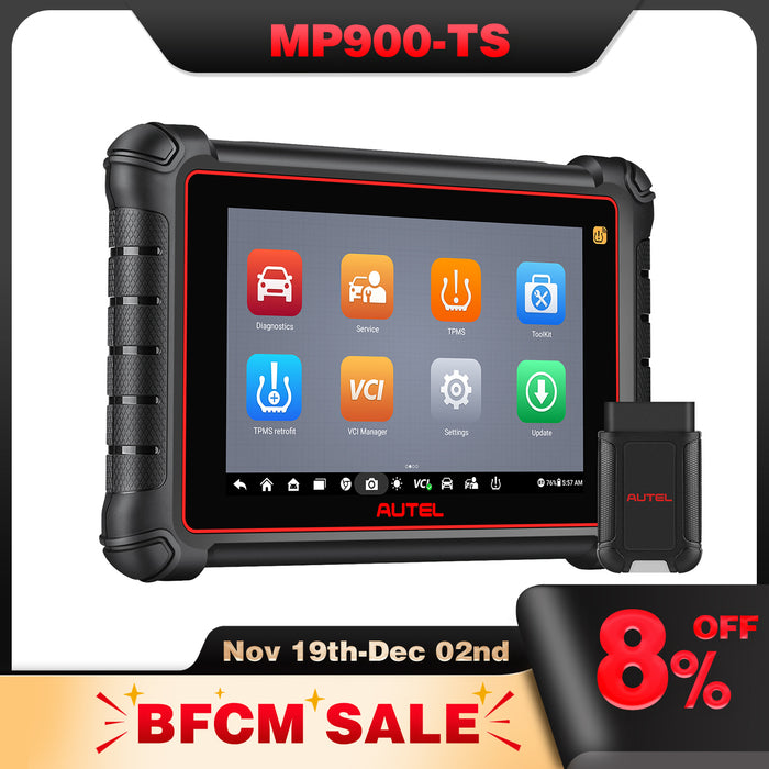 Autel Maxipro MP900TS 丨TPMS Escáner TPMS Reaprendizaje/Reemplazo/Programación de sensores丨Codificación ECU丨Servicio de reinicio 40+丨Control bidireccional