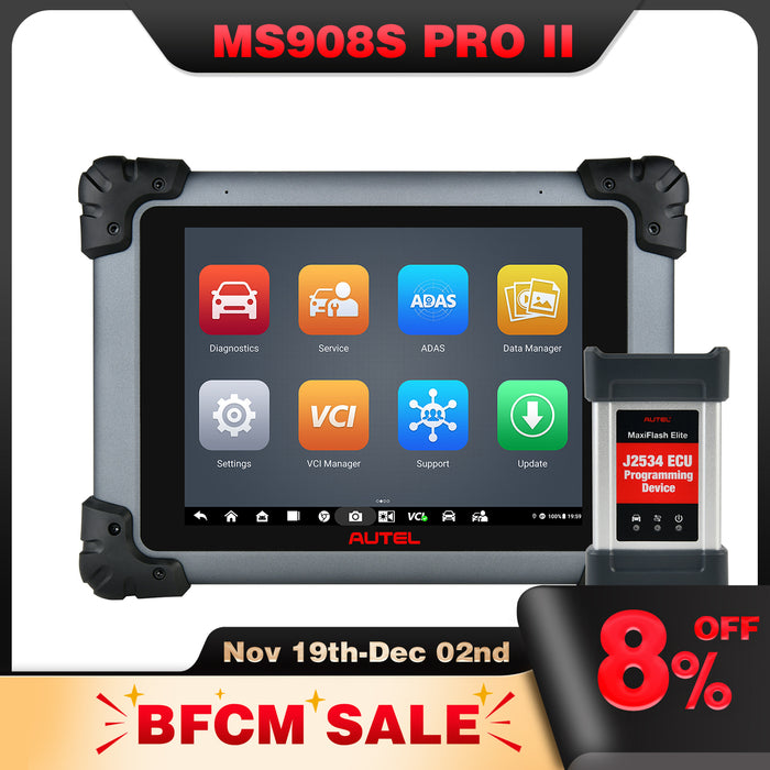 Autel MaxiSys MS908S Pro II | Con programación ECU J2534 | Codificación ECU | Pruebas activas | Más de 36 servicios especiales de reinicio | todos los sistemas a nivel OE | Lo mismo que MK908 Pro II/multilingüe