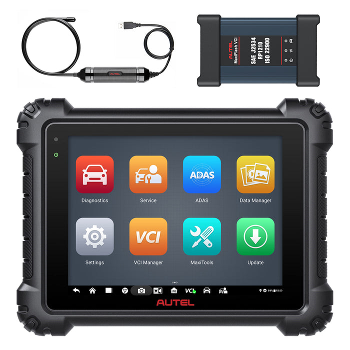 Autel MaxiSys MS909 Top Level Diagnosis Scanner/J2534 ECU Programming/Coding/Topology Map 2.0/Bidirectional Control/40+Reset Service/Global Version Multi-language