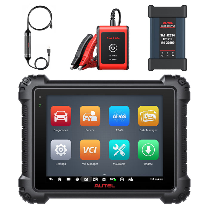 Autel MaxiSys MS909 Top Level Diagnosis Scanner/J2534 ECU Programming/Coding/Topology Map 2.0/Bidirectional Control/40+Reset Service/Global Version Multi-language