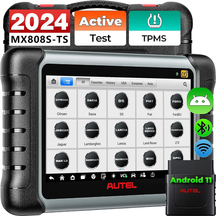 Autel MaxiCheck MX808S-TS | Programación completa del sensor TPMS | Igual que MK808S-TS | todos los sistemas a nivel OE | Más 30 servicios | Varios idiomas