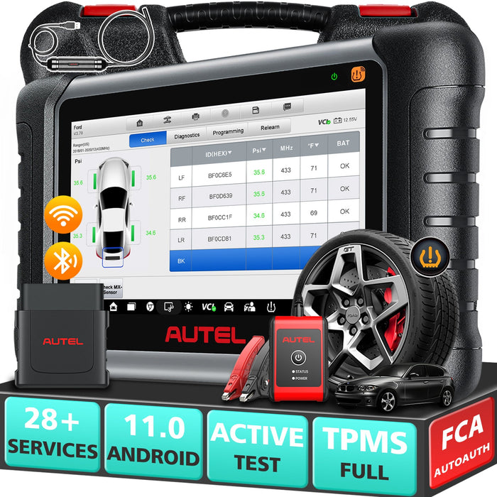 Autel MaxiCheck MX808S-TS | Programación completa del sensor TPMS | Igual que MK808S-TS | todos los sistemas a nivel OE | Más 30 servicios | Varios idiomas