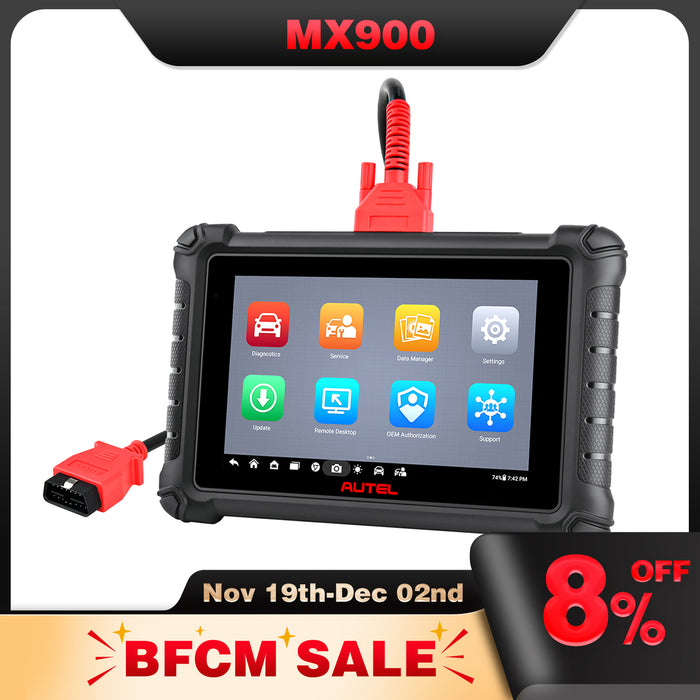 Autel MaxiCheck MX900丨Escáner de diagnóstico Español/Lo mismo que MK900/Control bidireccional/Todo el sistema/Servicio de reinicio 40+/Multi-language