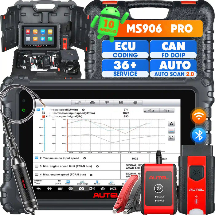 Autel MaxiSys MS906 Pro |  New Android 10.0| Advanced ECU Coding | Bi-Directional Control | 36+ Services | OE-Level All Systems Diagnosis