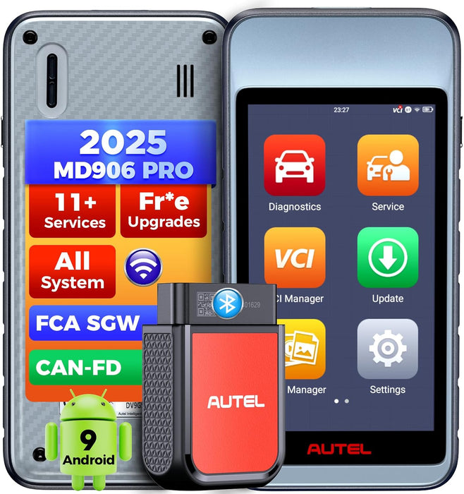 Autel MaxiDiag MD906 Pro丨con Bluetooth MaxiVCI V150 Lite 丨Escaneo automático de todos los sistemas丨11 servicios comunes 丨Actualización gratuita de por vida