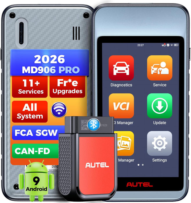 Autel MaxiDiag MD906 Pro丨con Bluetooth MaxiVCI V150 Lite 丨Escaneo automático de todos los sistemas丨11 servicios comunes 丨Actualización gratuita de por vida