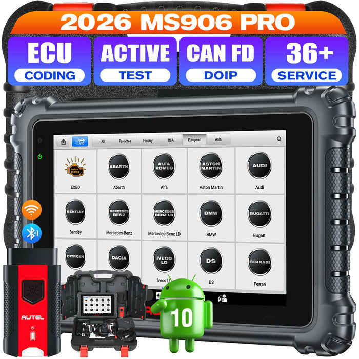 Autel MaxiSys MS906 Pro |  Nuevo Android 10.0| Codificación de la ECU | Control bidireccional| 36+ Servicios| Todos los sistemas|Idioma español|Lo mismo que MS906 Max